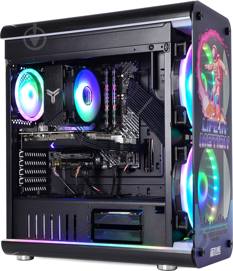 Компьютер Artline Overlord NEON (NEONv47) black - фото 10
