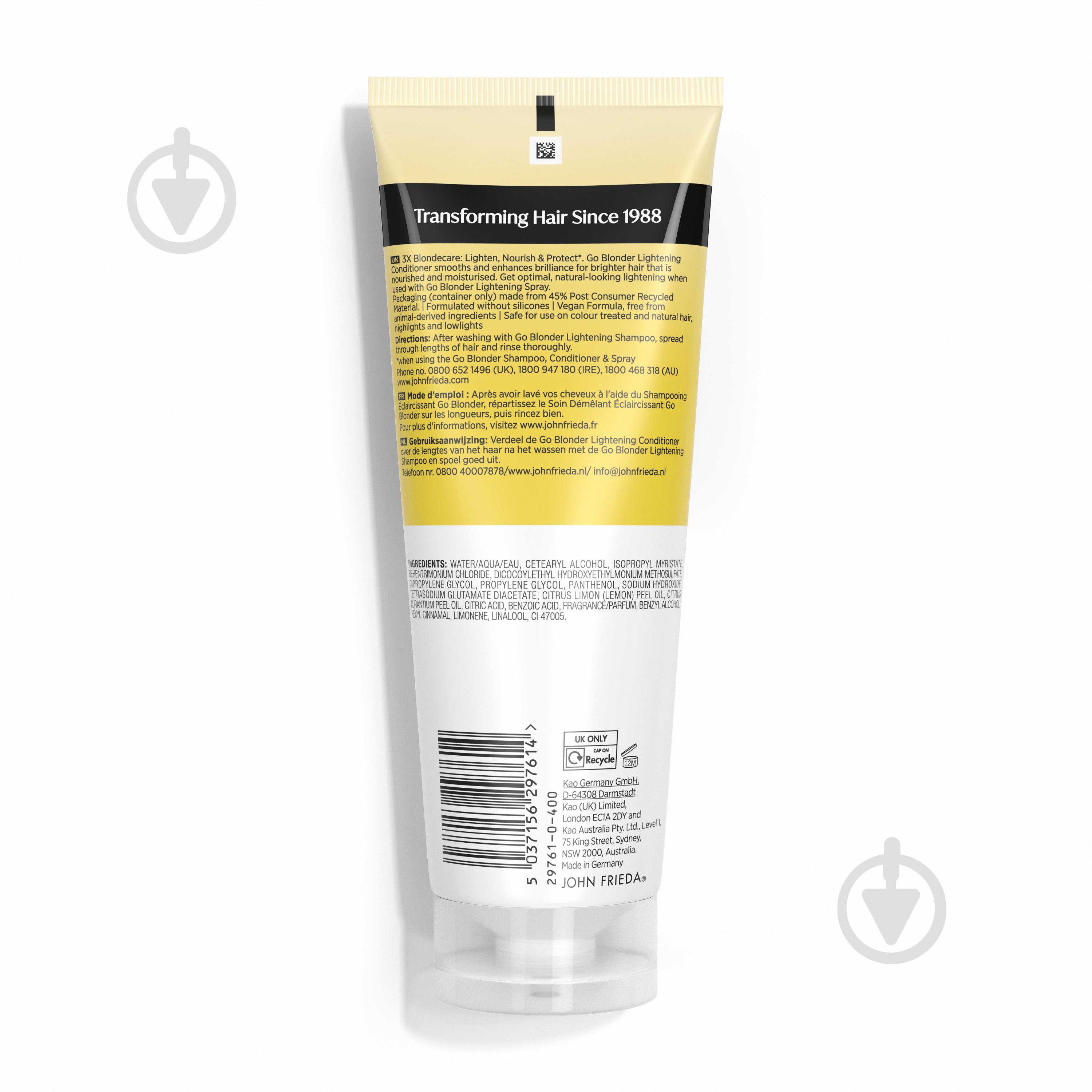Кондиціонер John Frieda освітлюючий Go Blonder 250 мл - фото 2 Кондиціонер John Frieda освітлюючий Go Blonder 250 мл - фото 2