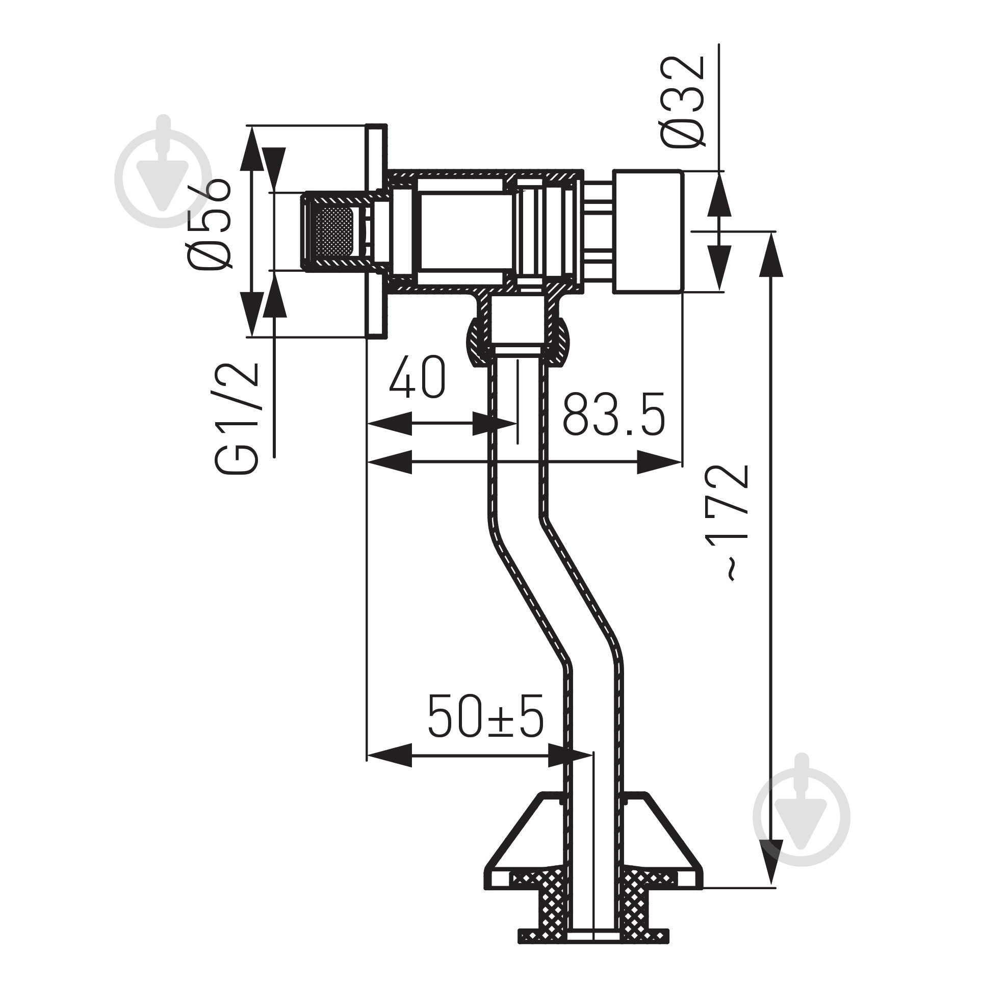 Кран для писсуара Ferro Z211 - фото 2
