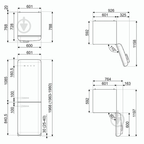 Холодильник Smeg FAB32RBL5 - фото 16