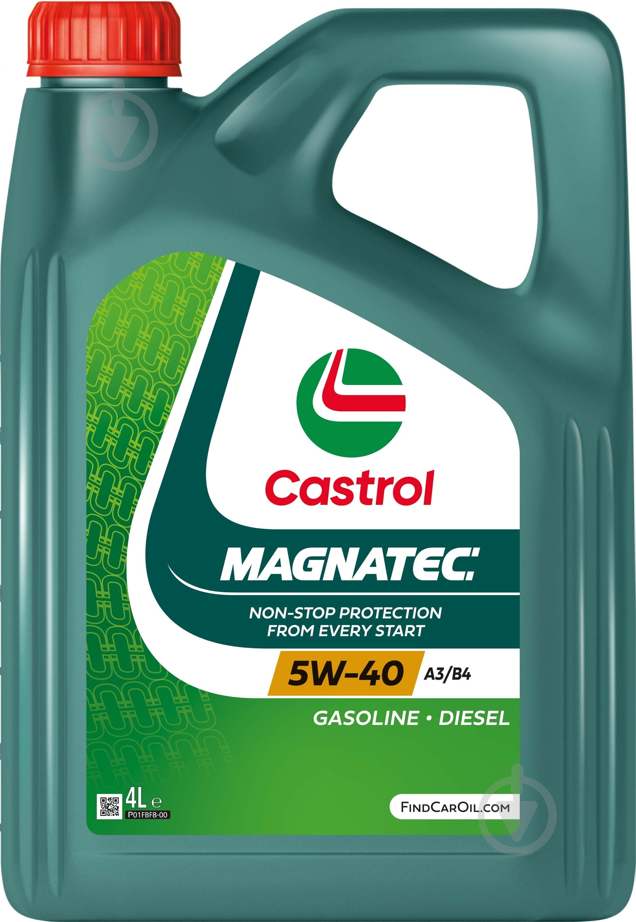Моторное масло синтетическое Castrol Magnatec A3/B4 5W-40 4 л (5W40 M A3/B4 4L) - фото 1