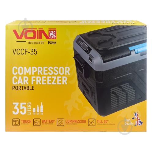 Автохолодильник компрессорный Voin 35 л 12В/24В/220В - фото 6