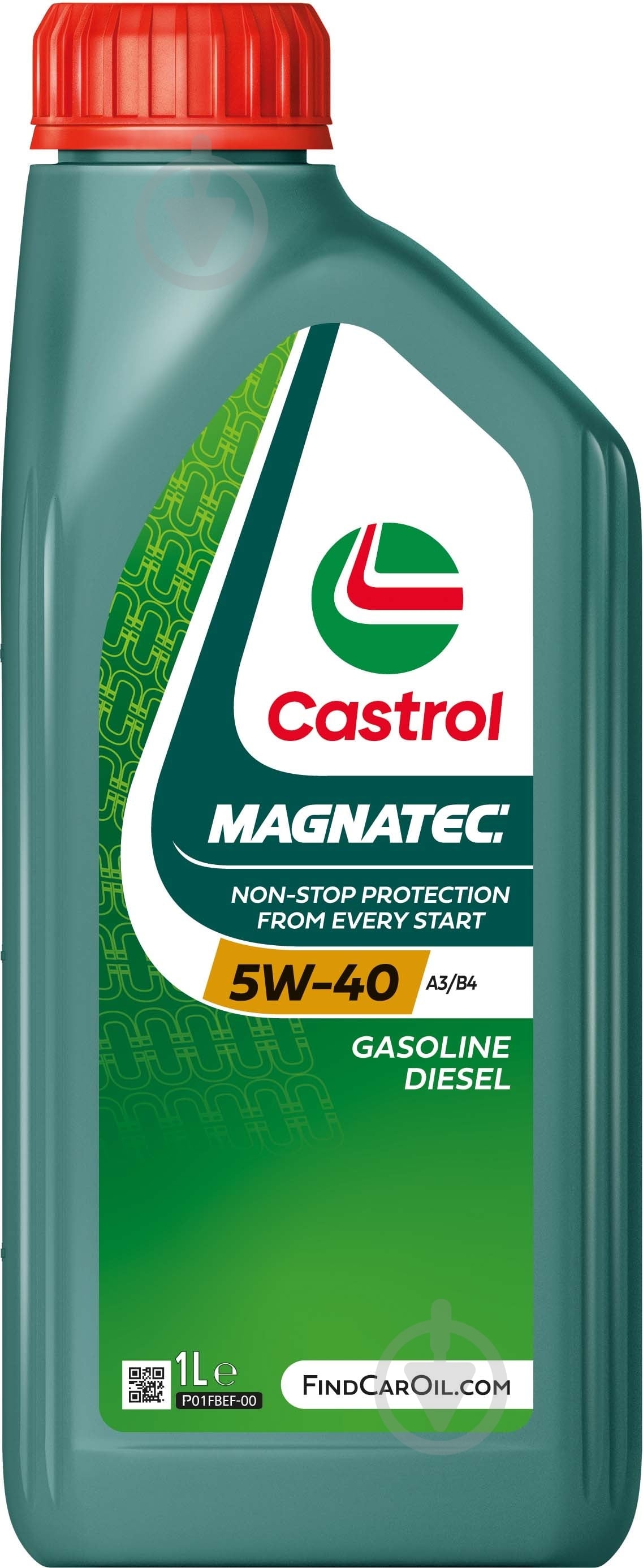 Моторна олива синтетична Castrol Magnatec A3/B4 5W-40 1 л (5W40 M A3/B4 1L) - фото 1