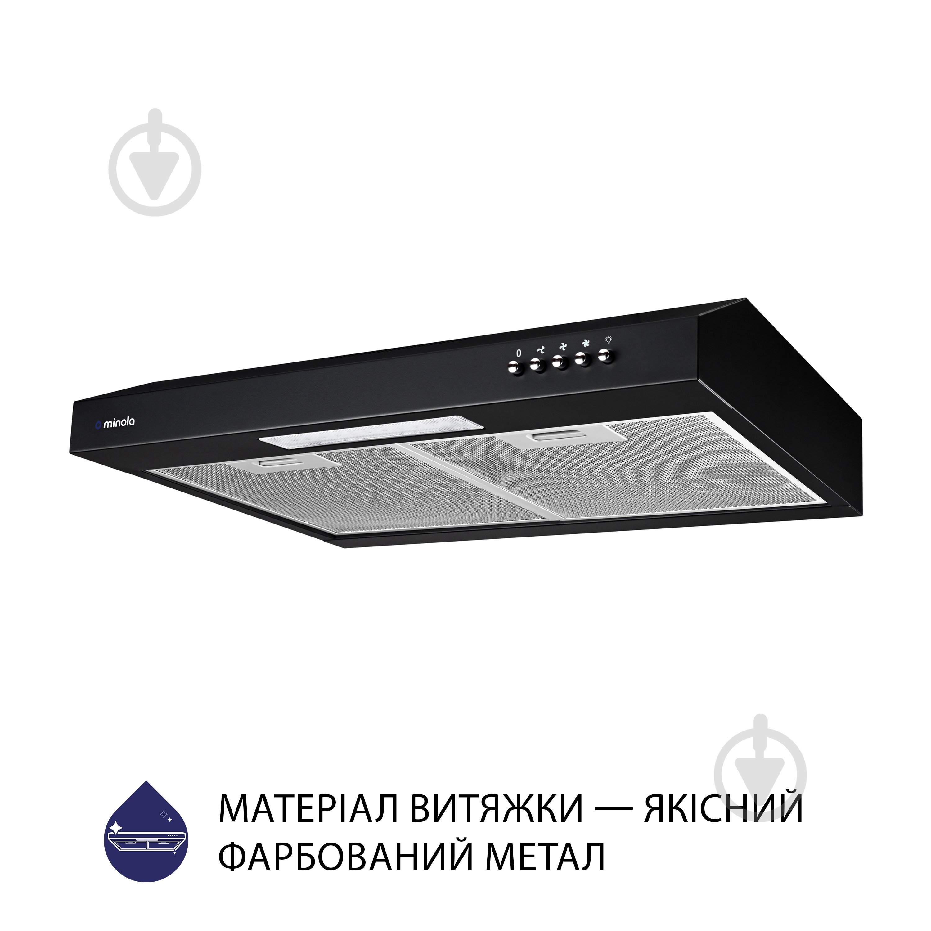 Витяжка Minola HPL 512 BL пласка - фото 3