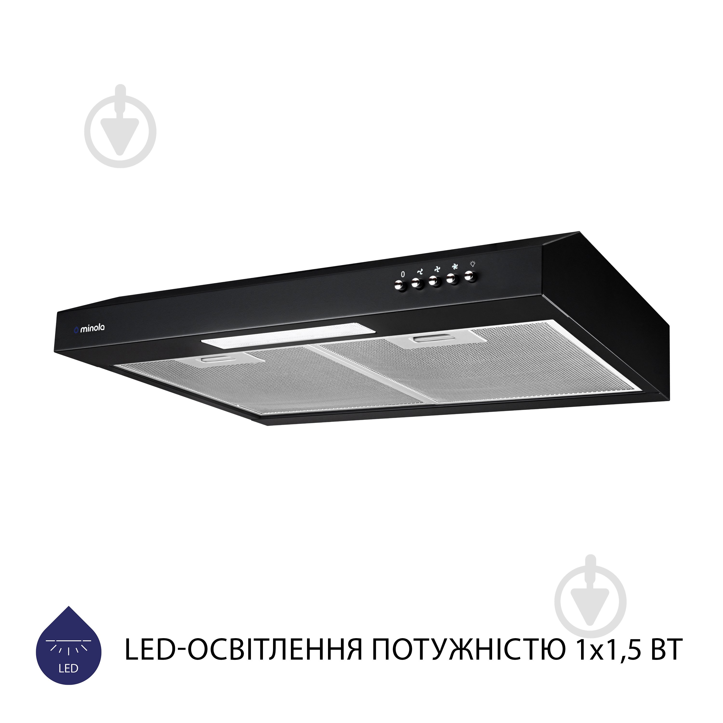 Витяжка Minola HPL 512 BL пласка - фото 4