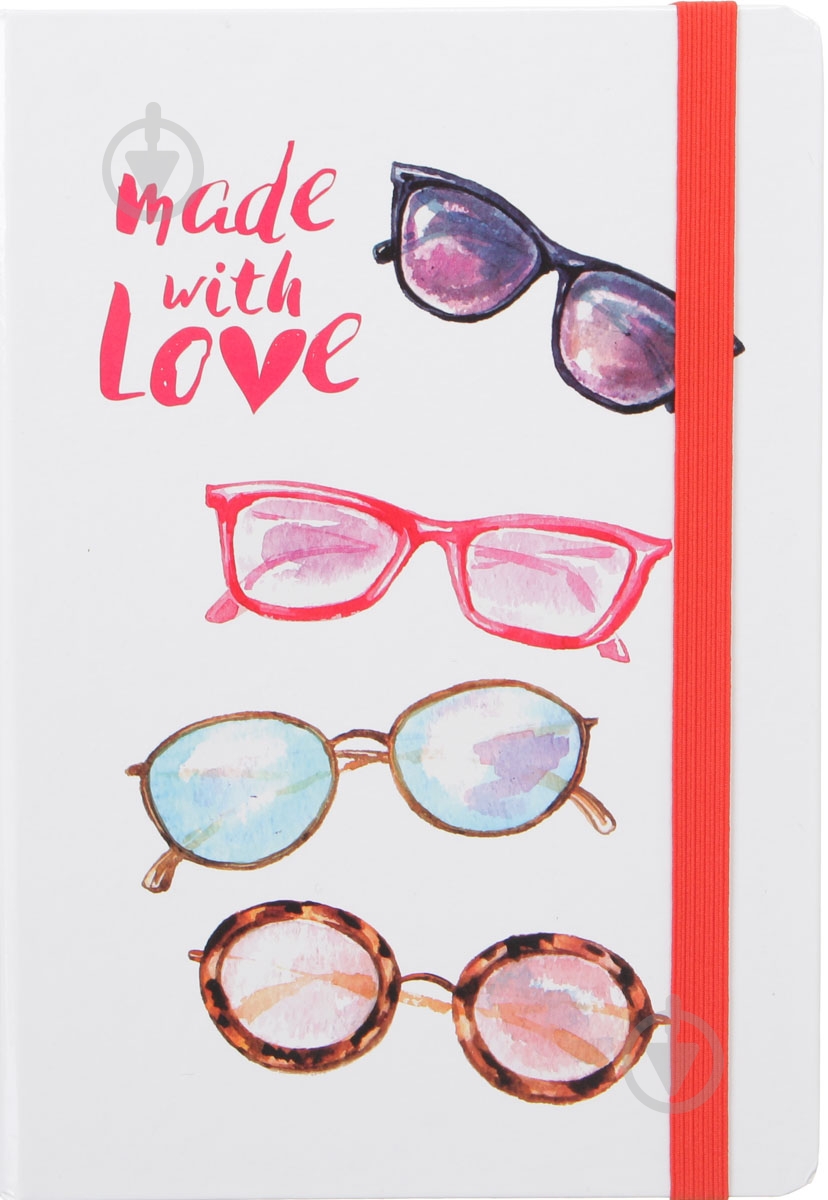 Книга для нотаток А5 Made with Love, окуляри - фото 1