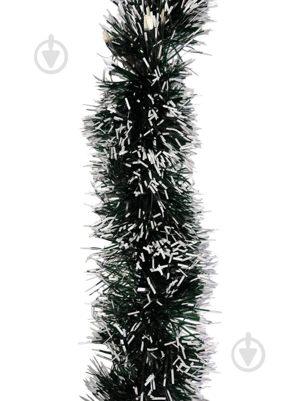 Дощик новорічний Long Dragon LD25-002 13 см 2 м зелений/білий - фото 1 Дощик новорічний Long Dragon LD25-002 13 см 2 м зелений/білий - фото 1