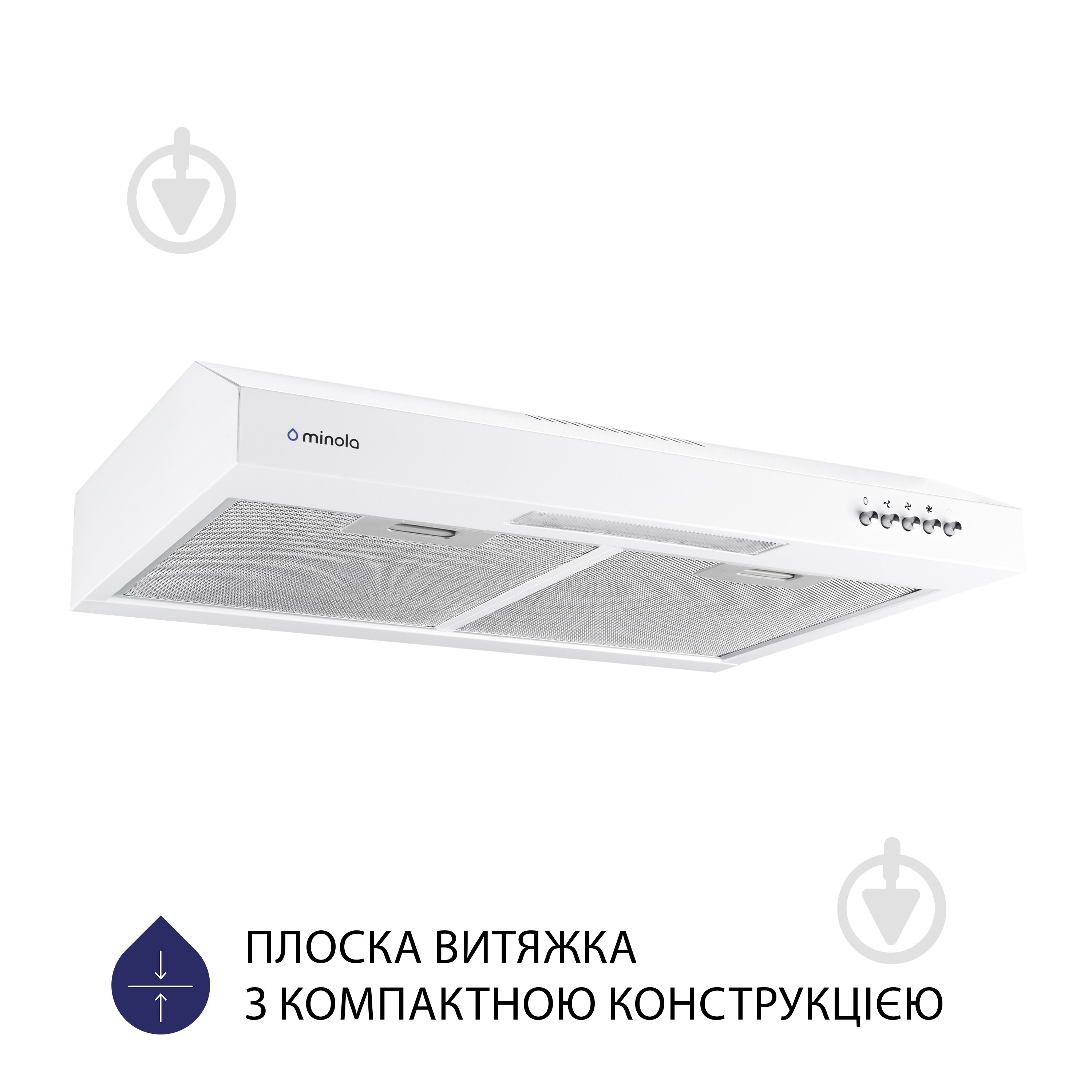 Витяжка Minola HPL 512 WH пласка - фото 2