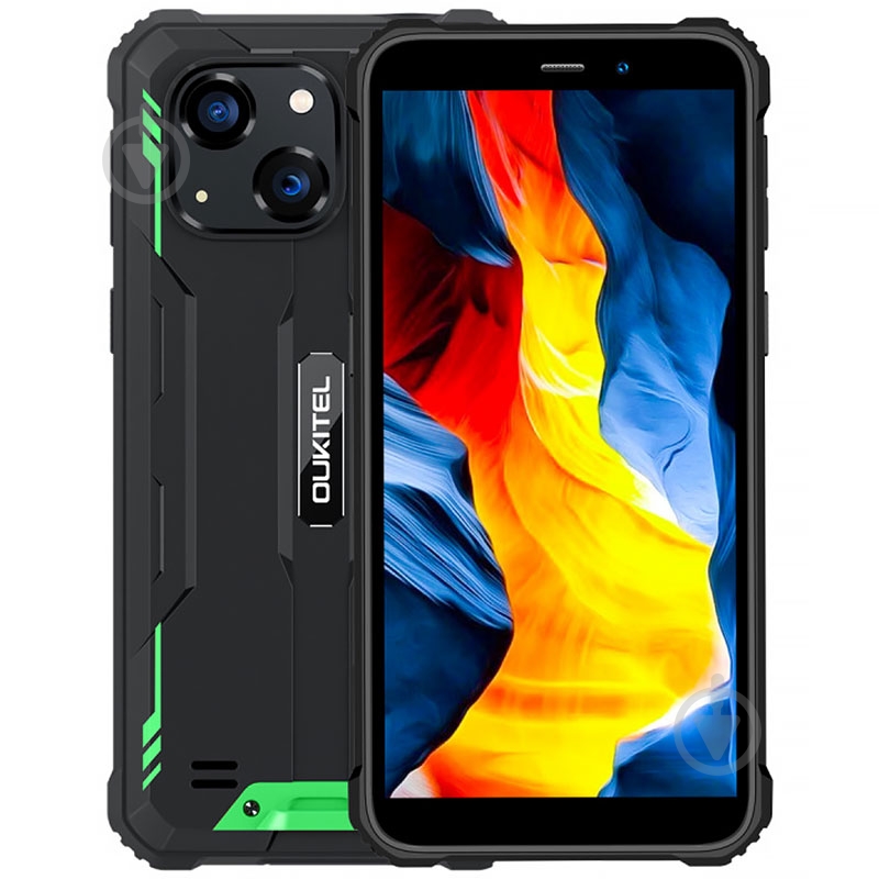 Смартфон Oukitel WP20 4/32GB black/green (6931940710657) - фото 1 Смартфон Oukitel WP20 4/32GB black/green (6931940710657) - фото 1