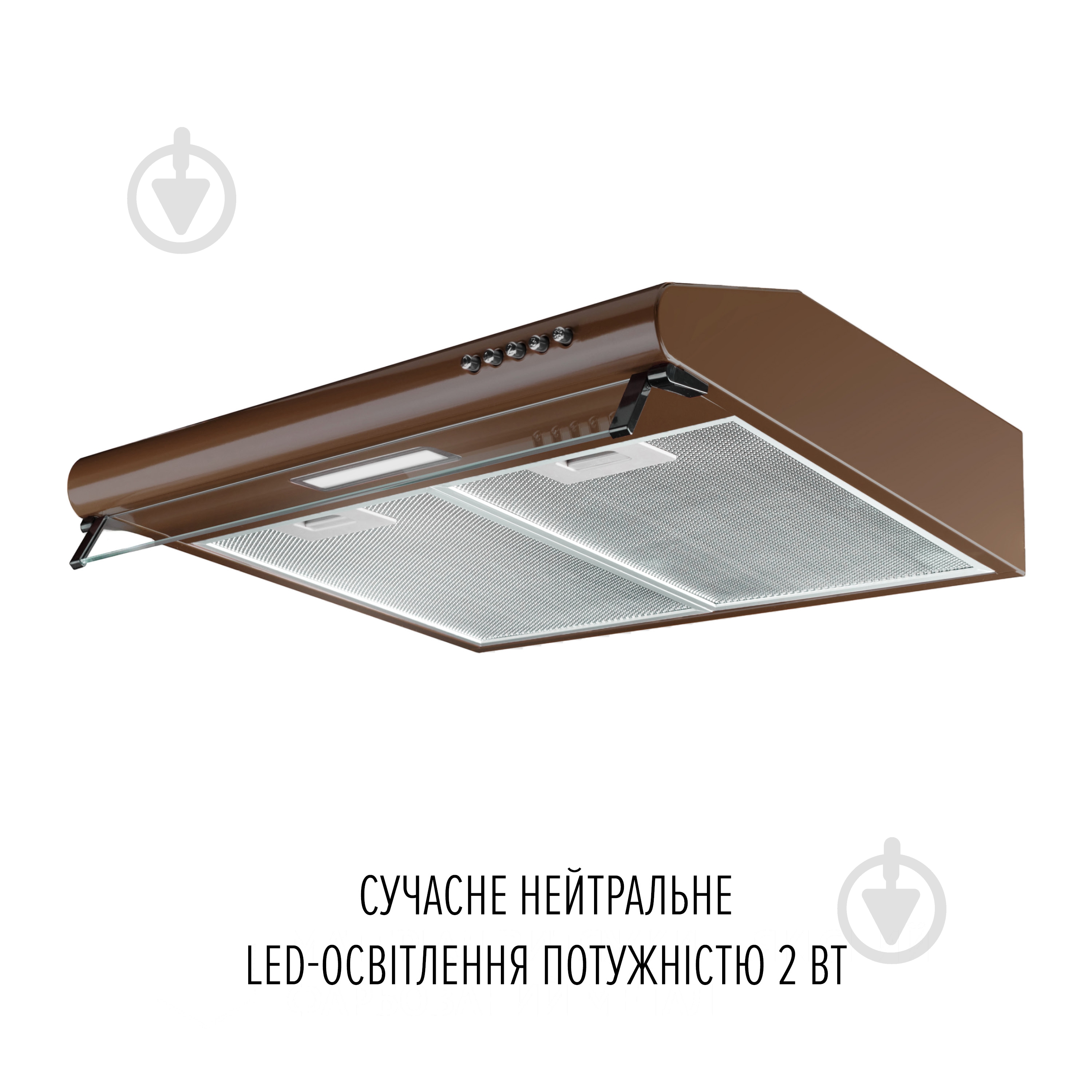 Витяжка Perfelli PL 5144 Dark BR LED пласка - фото 8