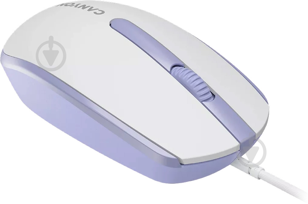Миша Canyon M-10 USB white lavender (CNE-CMS10WL) - фото 2