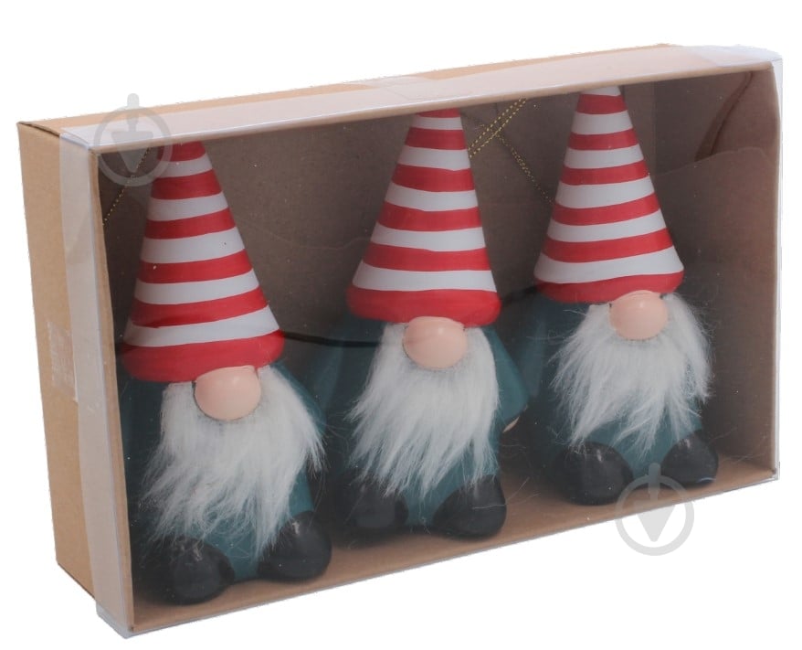 Украшение новогоднее Тайм Еко Гном d 65 мм 6,5 см 3 шт./уп. - фото 2 Украшение новогоднее Тайм Еко Гном d 65 мм 6,5 см 3 шт./уп. - фото 2