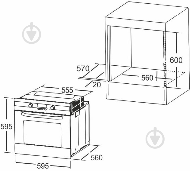 Духовой шкаф Interline HK 560 WH - фото 4 Духовой шкаф Interline HK 560 WH - фото 4