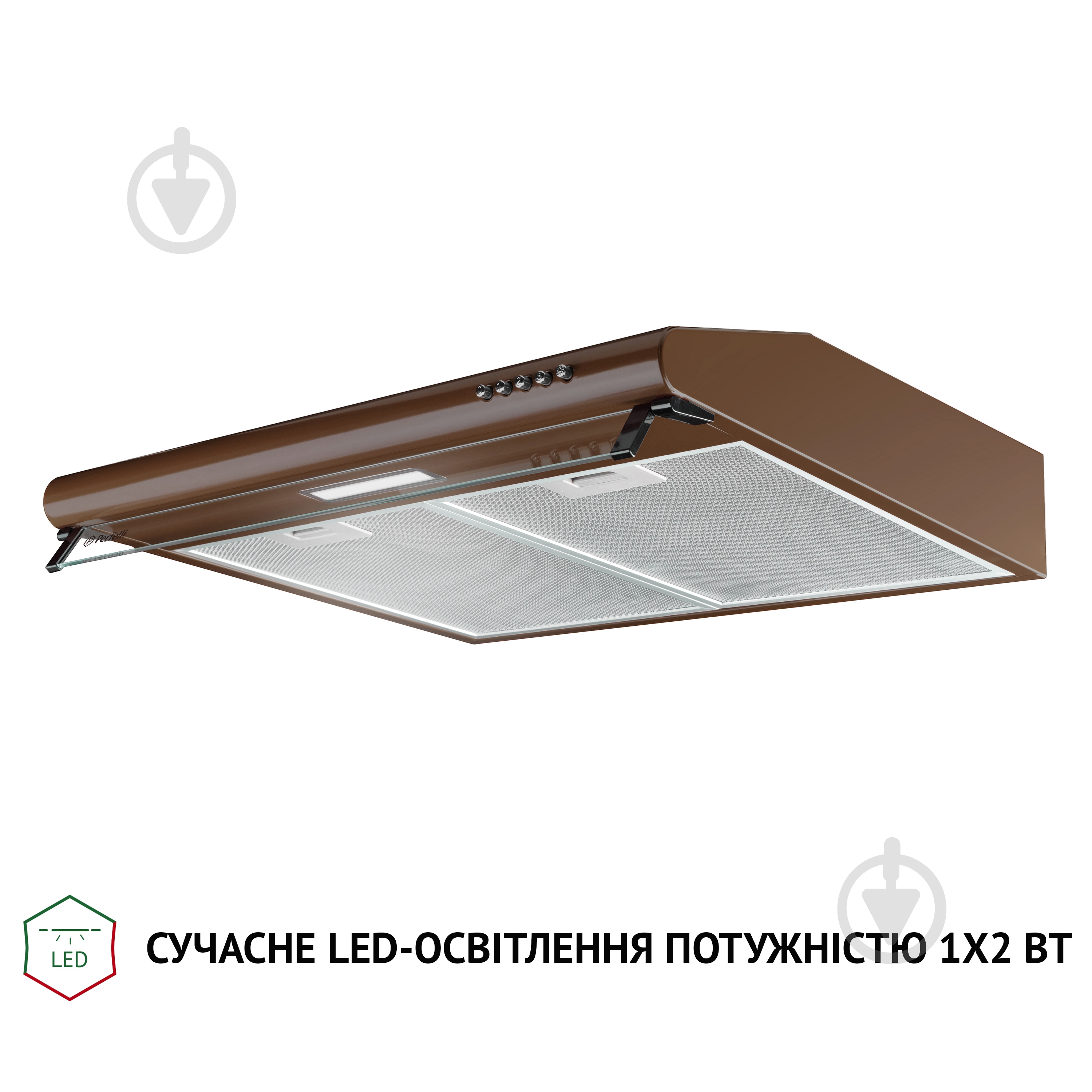 Вытяжка Perfelli PL 6144 Dark BR LED плоская - фото 4