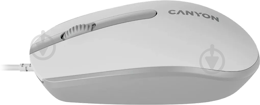 Миша Canyon M-10 USB white grey (CNE-CMS10WG) - фото 3