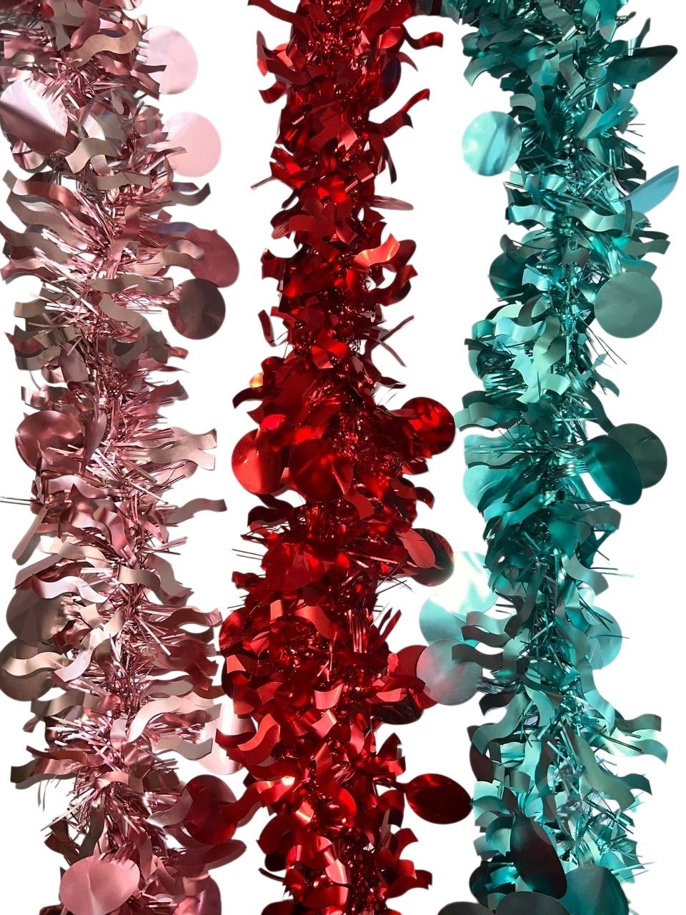 Дощик новорічний Long Dragon LD25-024 9 см 2 м в асортименті - фото 1 Дощик новорічний Long Dragon LD25-024 9 см 2 м в асортименті - фото 1