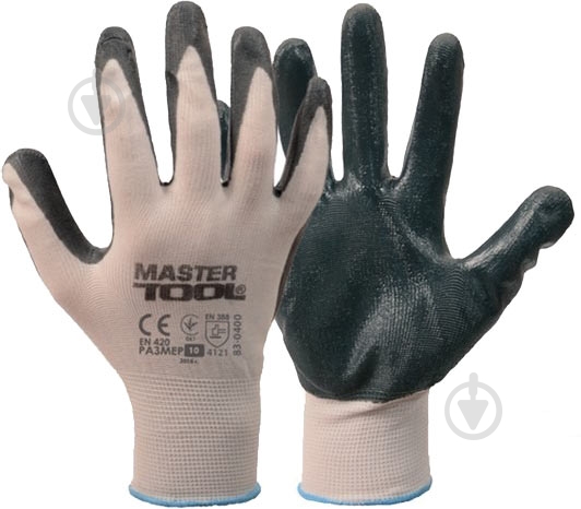Рукавицы MasterTool с покрытием нитрил XL (10) 83-0400-В - фото 1