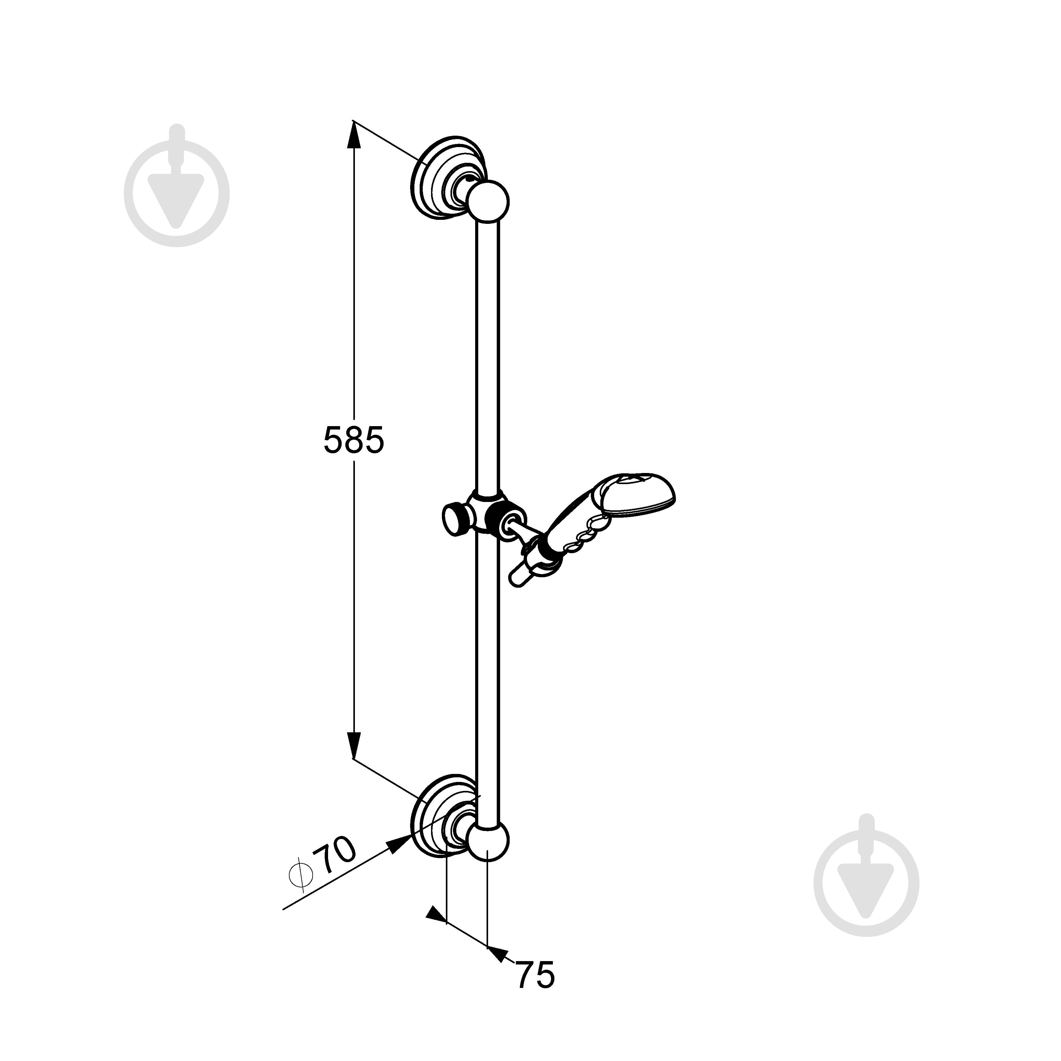 Душевой гарнитур Kludi Adlon 2710345 - фото 2 Душевой гарнитур Kludi Adlon 2710345 - фото 2