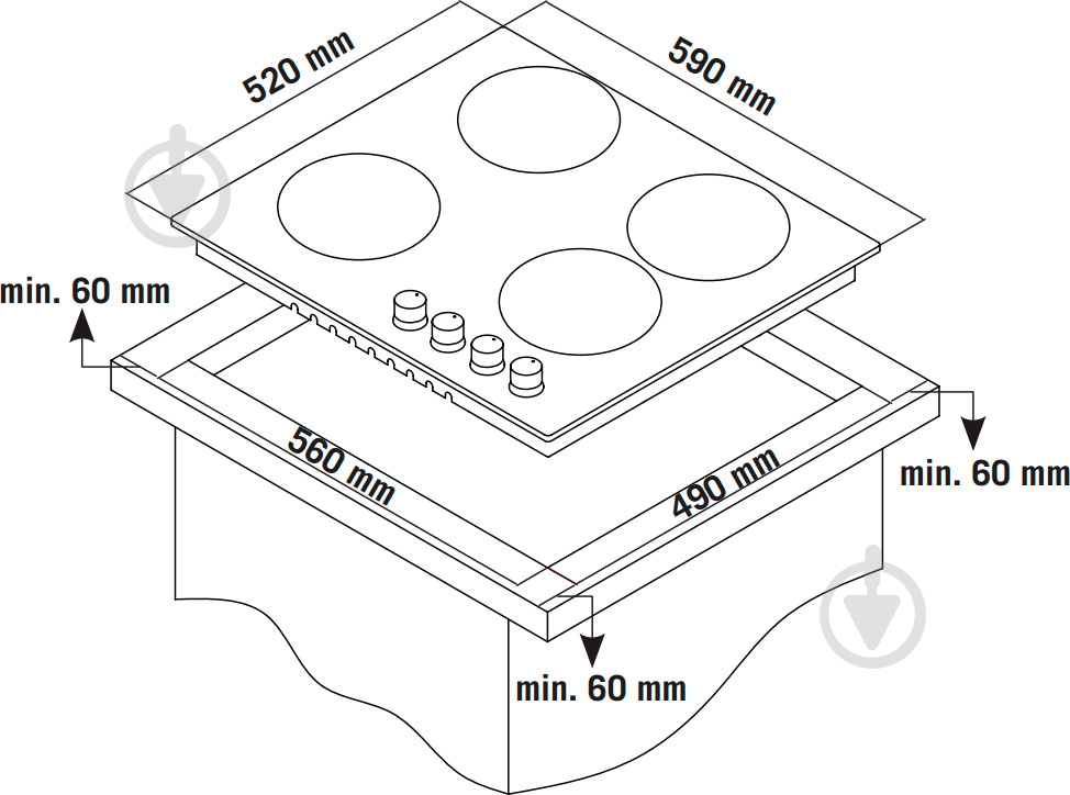 Варочная поверхность газовая Interline TK 4300 IX/H2 - фото 5
