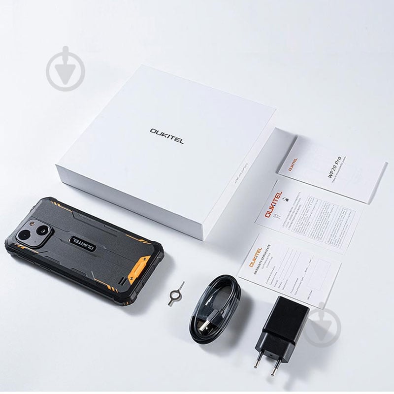 Смартфон Oukitel WP20 Pro 4/64GB black/orange (6931940712897) - фото 8 Смартфон Oukitel WP20 Pro 4/64GB black/orange (6931940712897) - фото 8