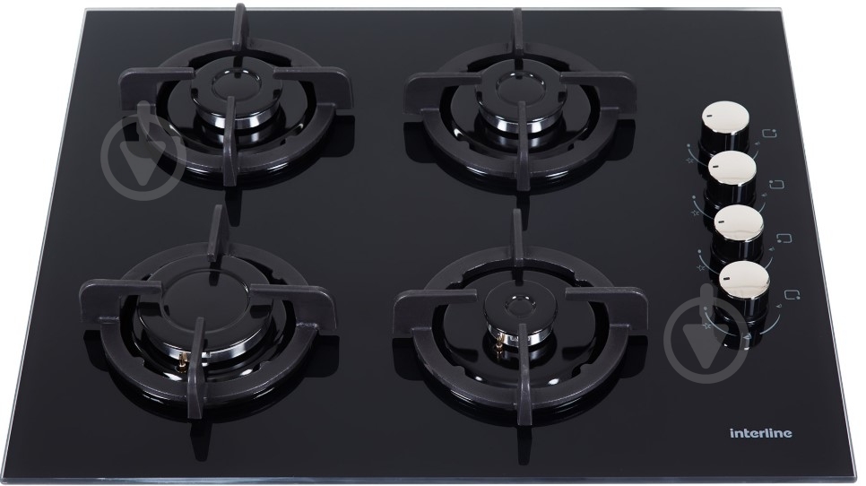 Варочная поверхность газовая Interline TQ 6410 BK - фото 2