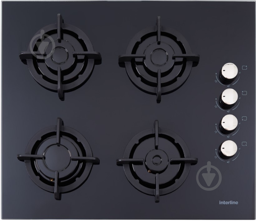 Варочная поверхность газовая Interline TQ 6410 BK - фото 1