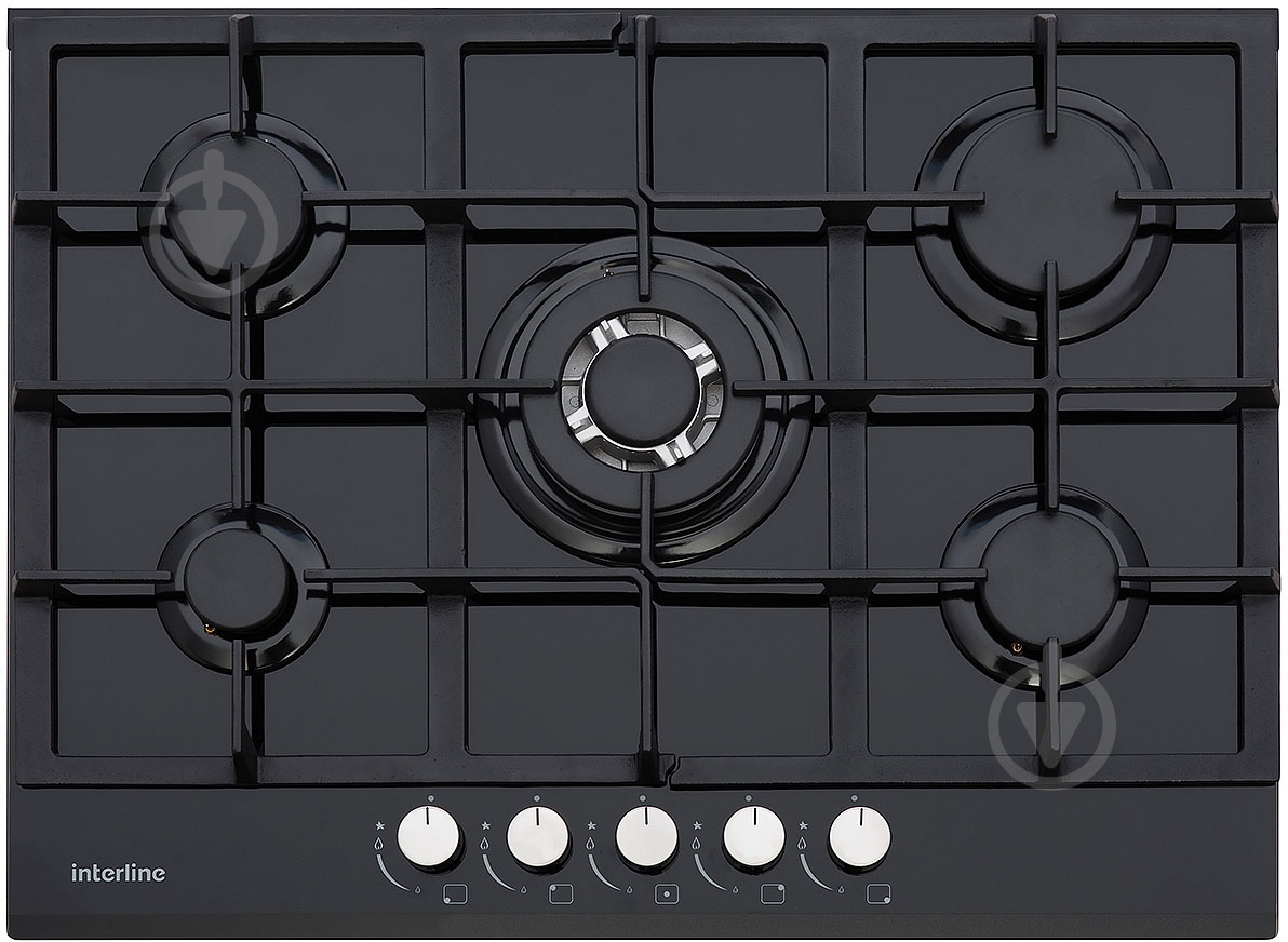Варочная поверхность газовая Interline TQ 7550 BK - фото 1