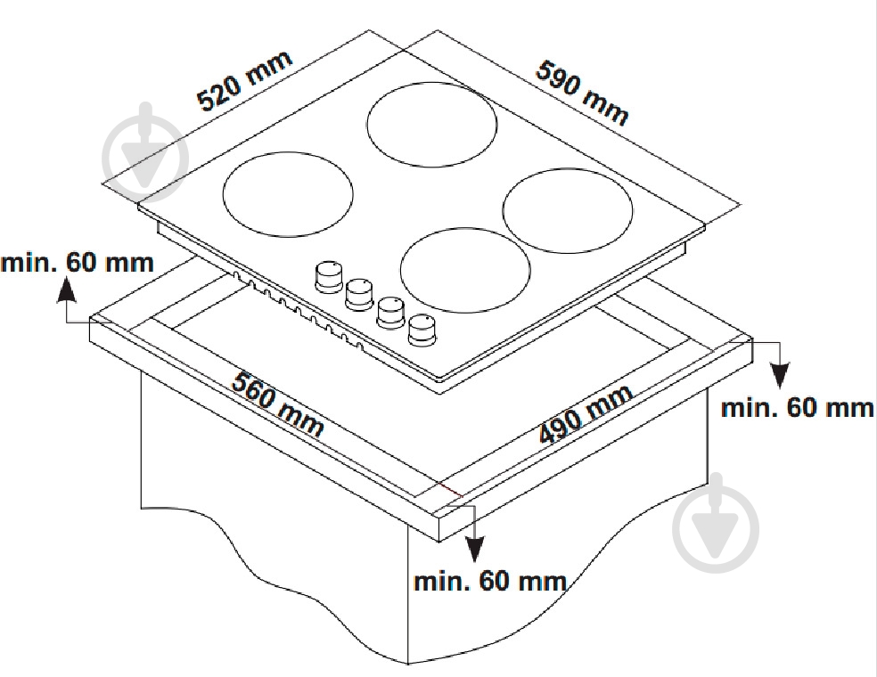 Варочная поверхность газовая Interline TR 4304 AV - фото 6 Варочная поверхность газовая Interline TR 4304 AV - фото 6