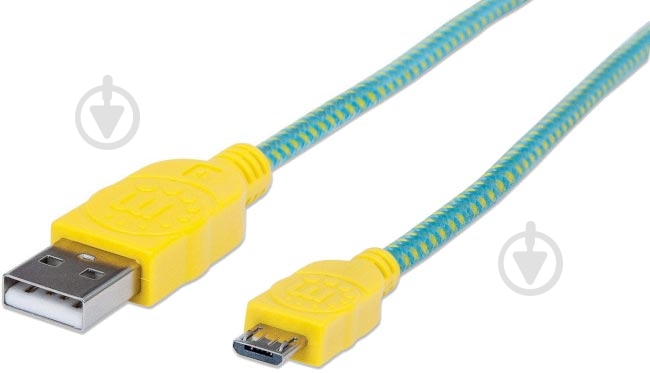 Кабель Manhattan USB Am – microUSB 1 м желтый (352710) - фото 1