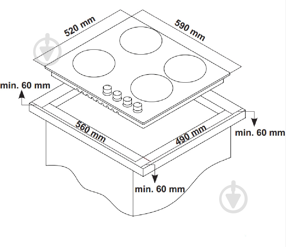 Варочная поверхность газовая Interline TR 6445 AV - фото 5