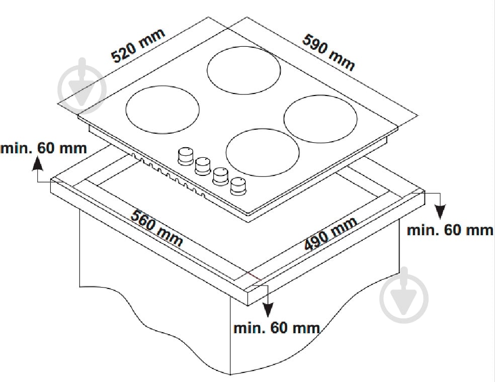 Варочная поверхность газовая Interline TS 6401 BK/H2 - фото 5 Варочная поверхность газовая Interline TS 6401 BK/H2 - фото 5