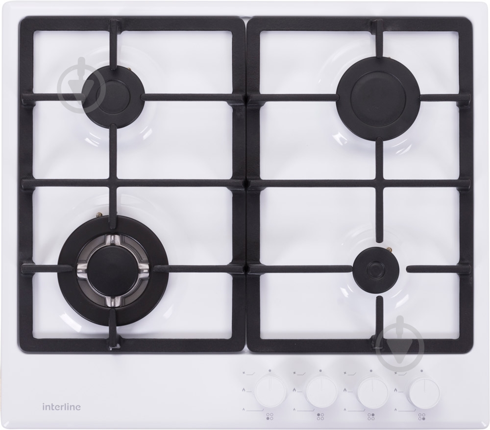 Варочная поверхность газовая Interline TS 6401 WH/H2 - фото 1 Варочная поверхность газовая Interline TS 6401 WH/H2 - фото 1