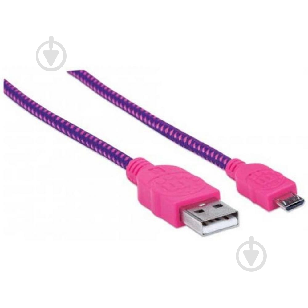 Кабель Manhattan USB Am – microUSB 1,8 м розовый (352741) - фото 1 Кабель Manhattan USB Am – microUSB 1,8 м розовый (352741) - фото 1