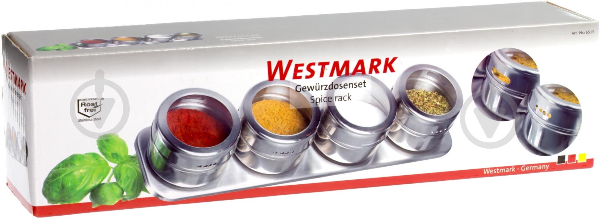 Набор для специй Westmark на магните 6515-2260 - фото 3 Набор для специй Westmark на магните 6515-2260 - фото 3