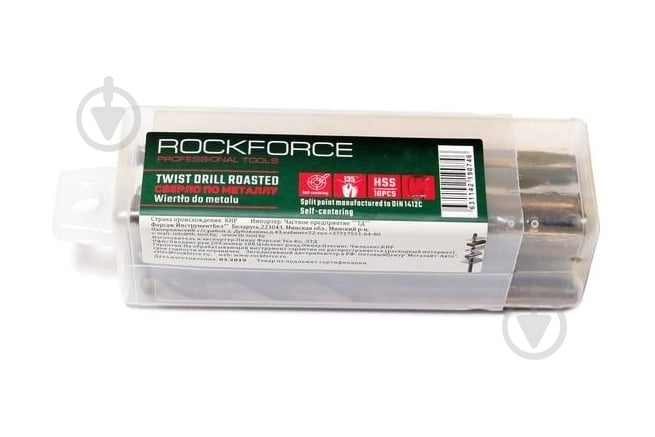 Набір свердел по металу Rock FORCE 9.5 мм HSS 10 шт. RF-DSP95 - фото 1 Набір свердел по металу Rock FORCE 9.5 мм HSS 10 шт. RF-DSP95 - фото 1