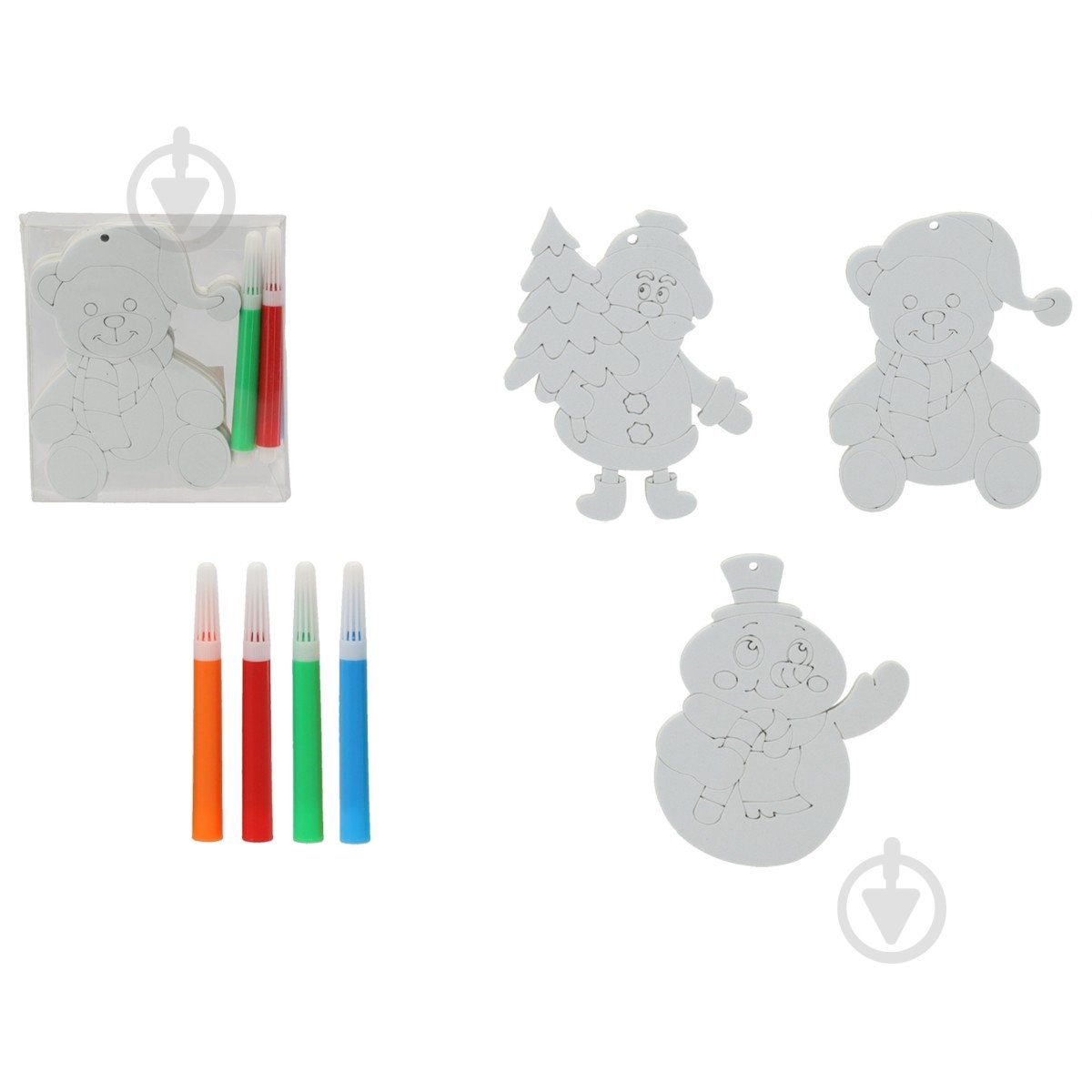 Сувенир новогодний Chomik для раскрашивания + 4 шт. фломастера DIY7120 - фото 1 Сувенир новогодний Chomik для раскрашивания + 4 шт. фломастера DIY7120 - фото 1