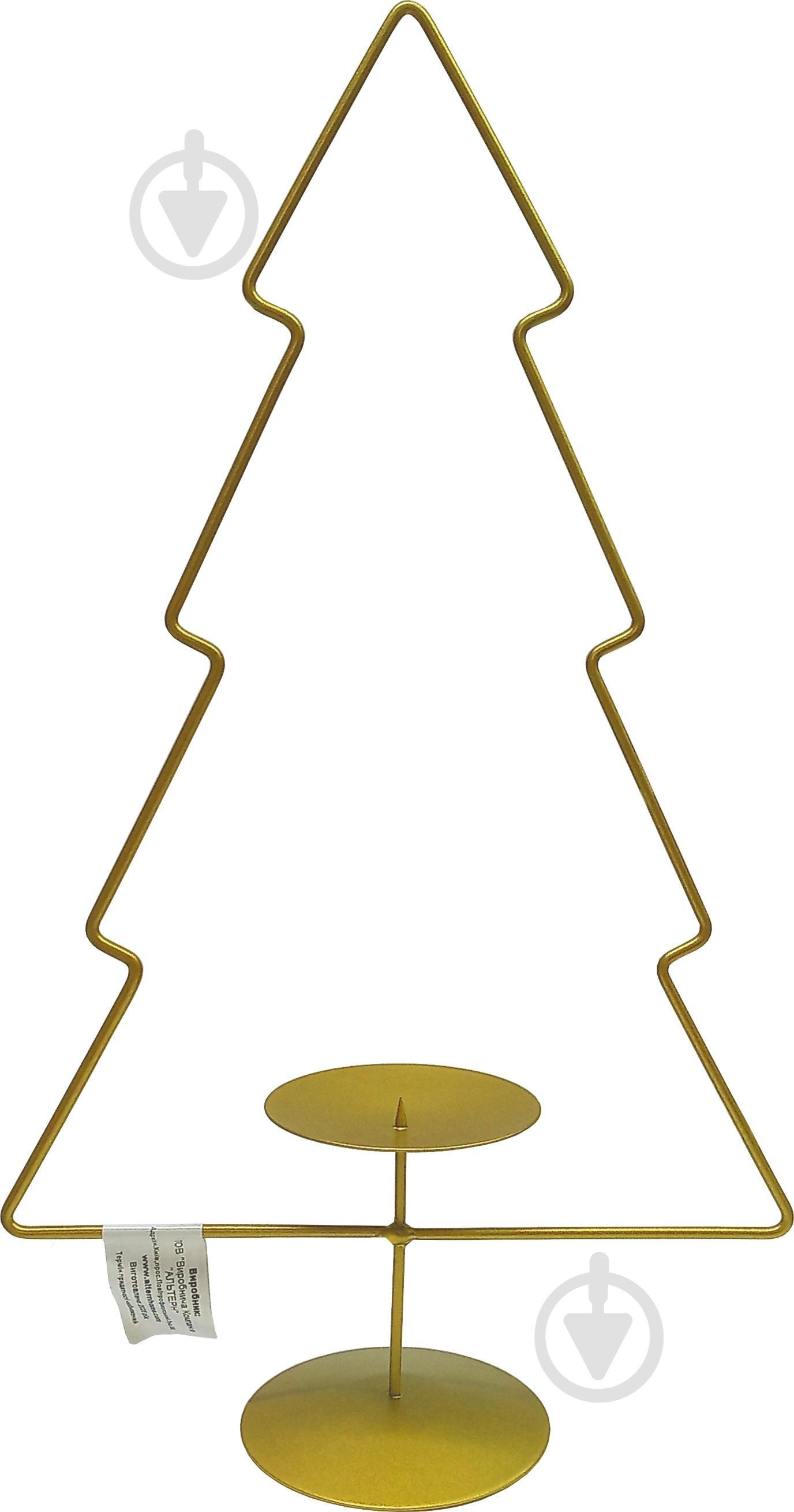 Свічник Зручно різдвяний Ялинка GOLD 340 мм - фото 1 Свічник Зручно різдвяний Ялинка GOLD 340 мм - фото 1