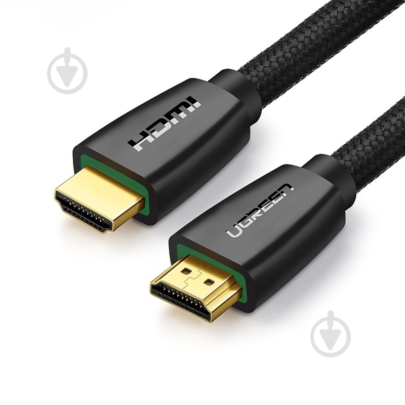 Кабель UGREEN HD118 HDMI High-End Cable Nylon Braid 1,5 м black (40409) - фото 1