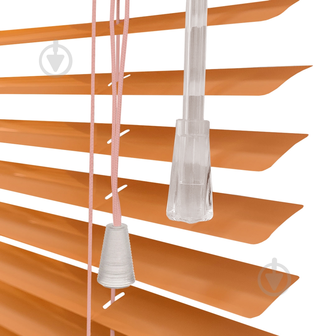 Жалюзи Rollotex алюминиевые горизонтальные с фиксацией 85х140 см Оранжевые - фото 4