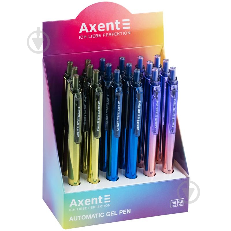 Ручка гелевая Axent Starlight AG1127-02-A - фото 5