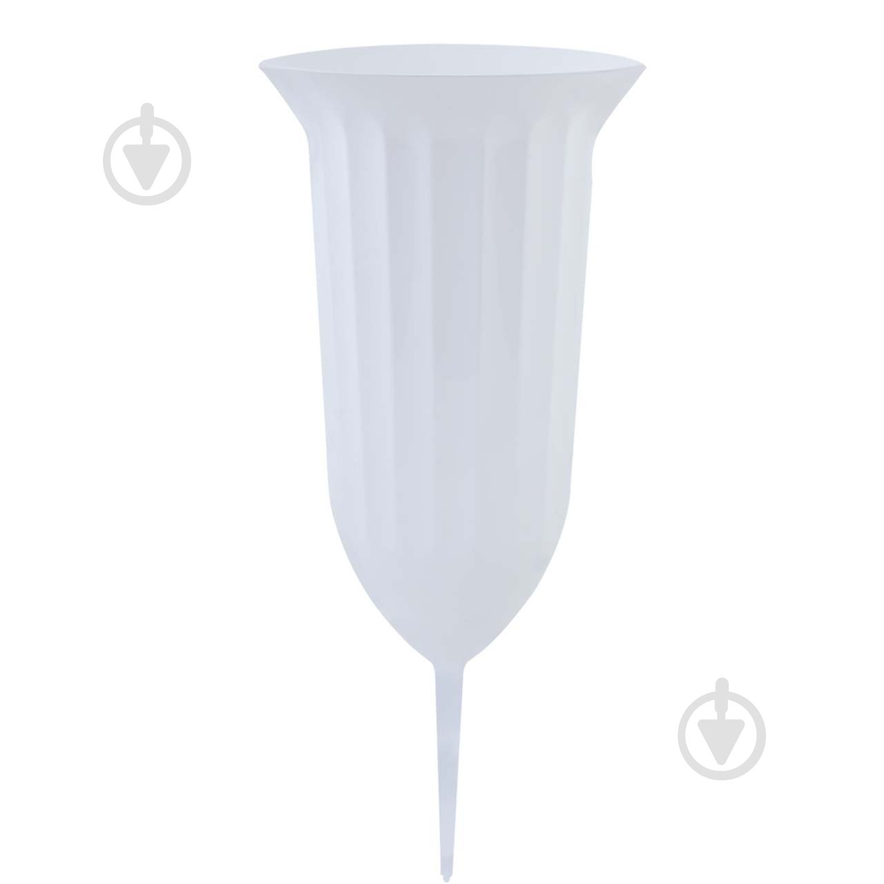 Вазон пластик Флора со штырем d16 см круглый белый 2,2 л Алеана - фото 1 Вазон пластик Флора со штырем d16 см круглый белый 2,2 л Алеана - фото 1