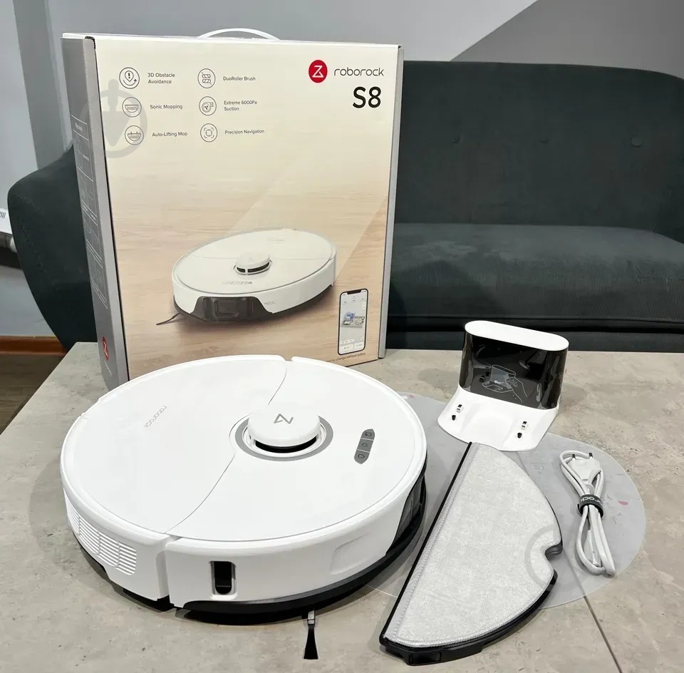 Робот-пилосос Roborock S8 (976707) white - фото 5