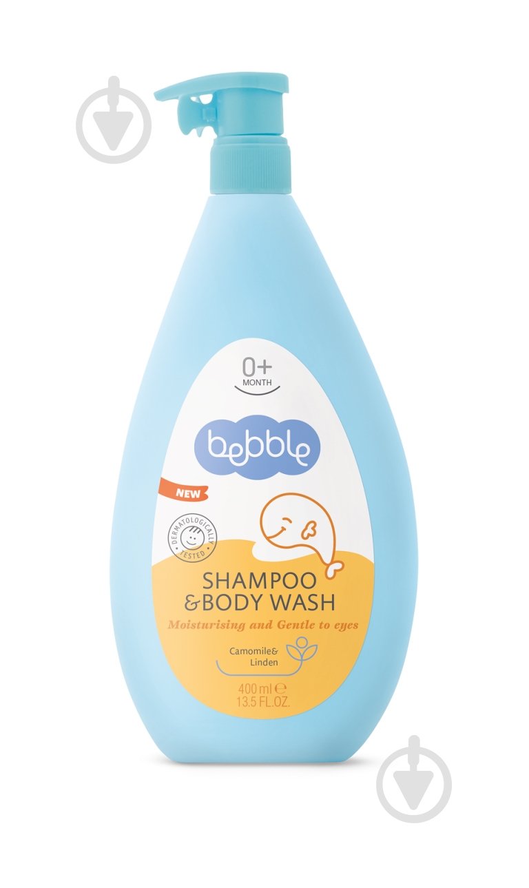Шампунь дитячий Bebble для волосся та тіла Ромашка (3016-01-026) 400 мл - фото 1