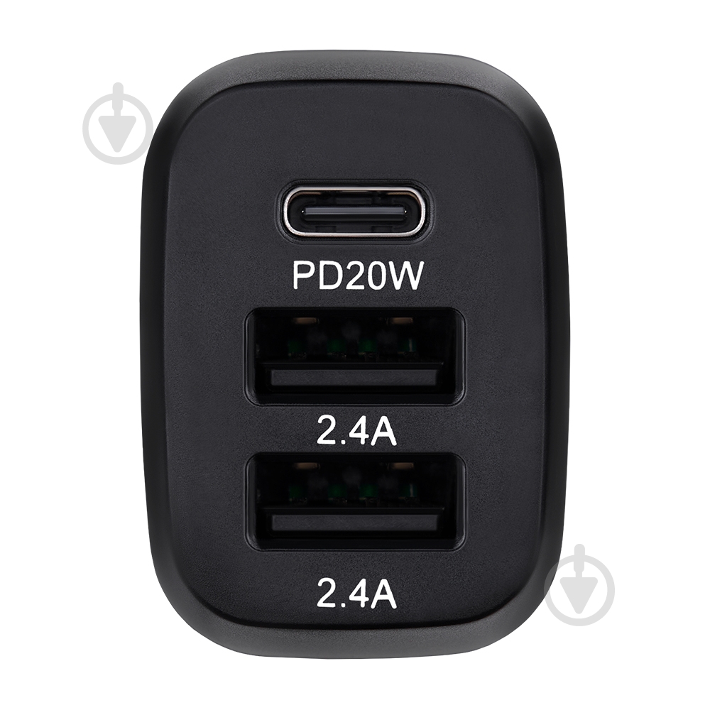 Зарядний пристрій — адаптер прикурювача-USB Brevia ePower TriDrive 44W 1xUSB-C+2xUSB-A чорний 46044DUCB - фото 4 Зарядний пристрій — адаптер прикурювача-USB Brevia ePower TriDrive 44W 1xUSB-C+2xUSB-A чорний 46044DUCB - фото 4