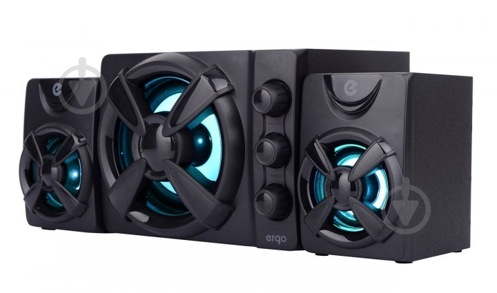 Акустика Ergo ES-287 USB (5W + 3W*2) 2.1 black - фото 2