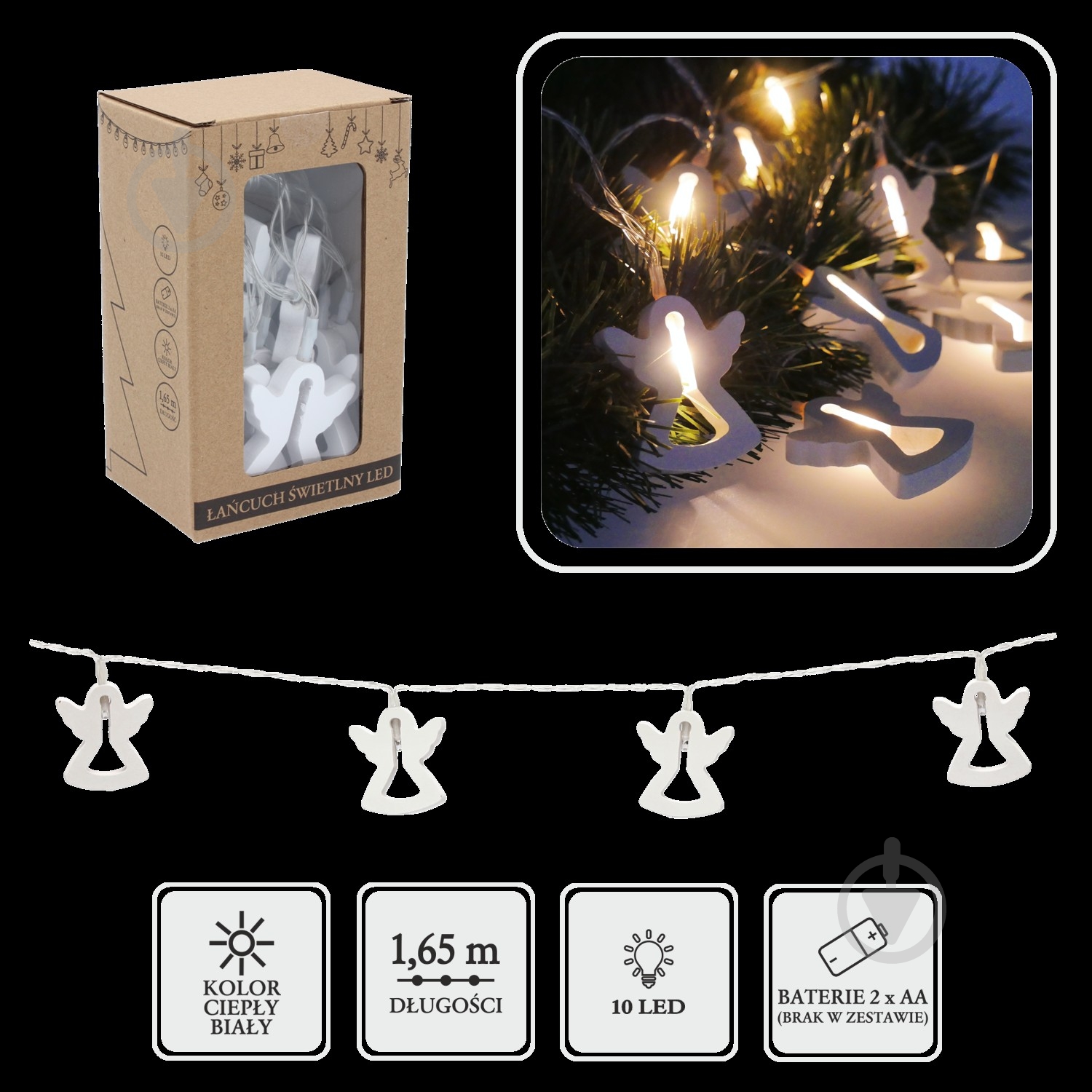 Гирлянда-фигура Тайм Еко светодиодная (LED) 10 ламп (LED4048) - фото 2 Гирлянда-фигура Тайм Еко светодиодная (LED) 10 ламп (LED4048) - фото 2