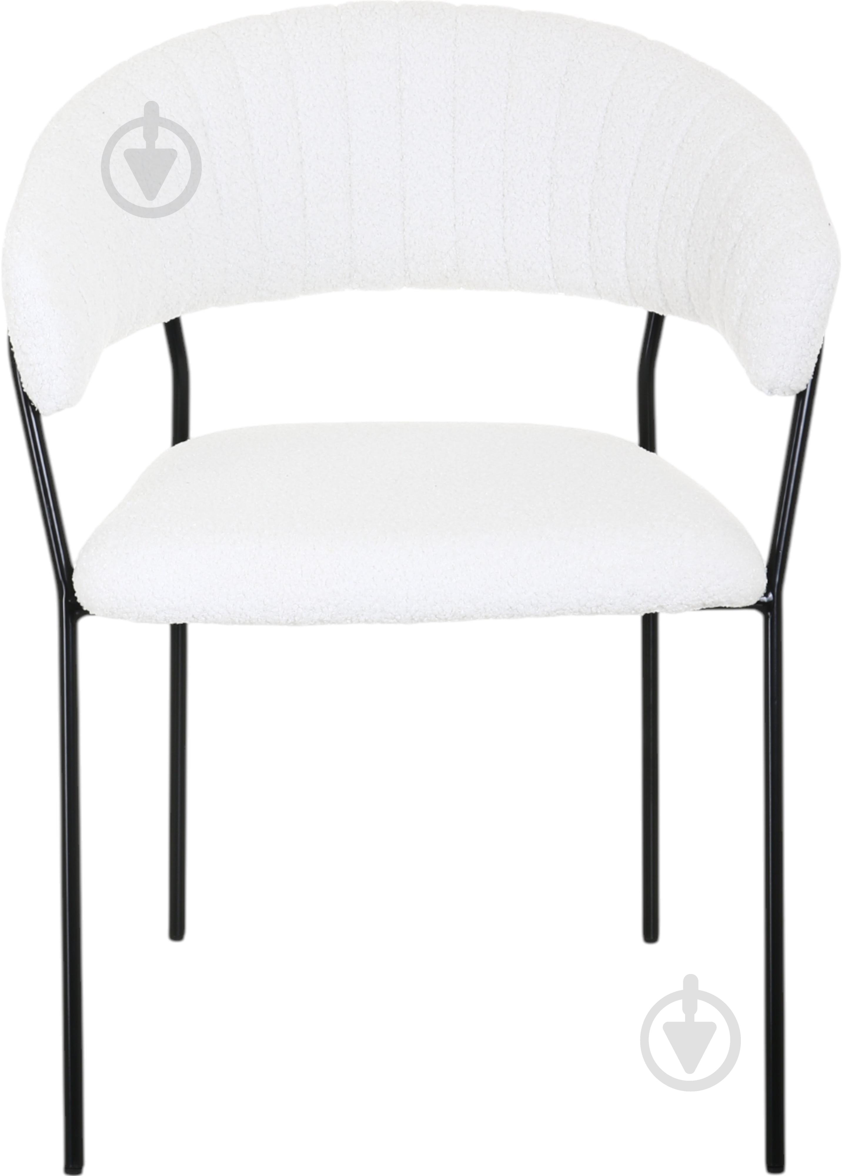 Стілець YORK UF TEDDY-14 55х55х78 см білий / чорний - фото 1 Стілець YORK UF TEDDY-14 55х55х78 см білий / чорний - фото 1