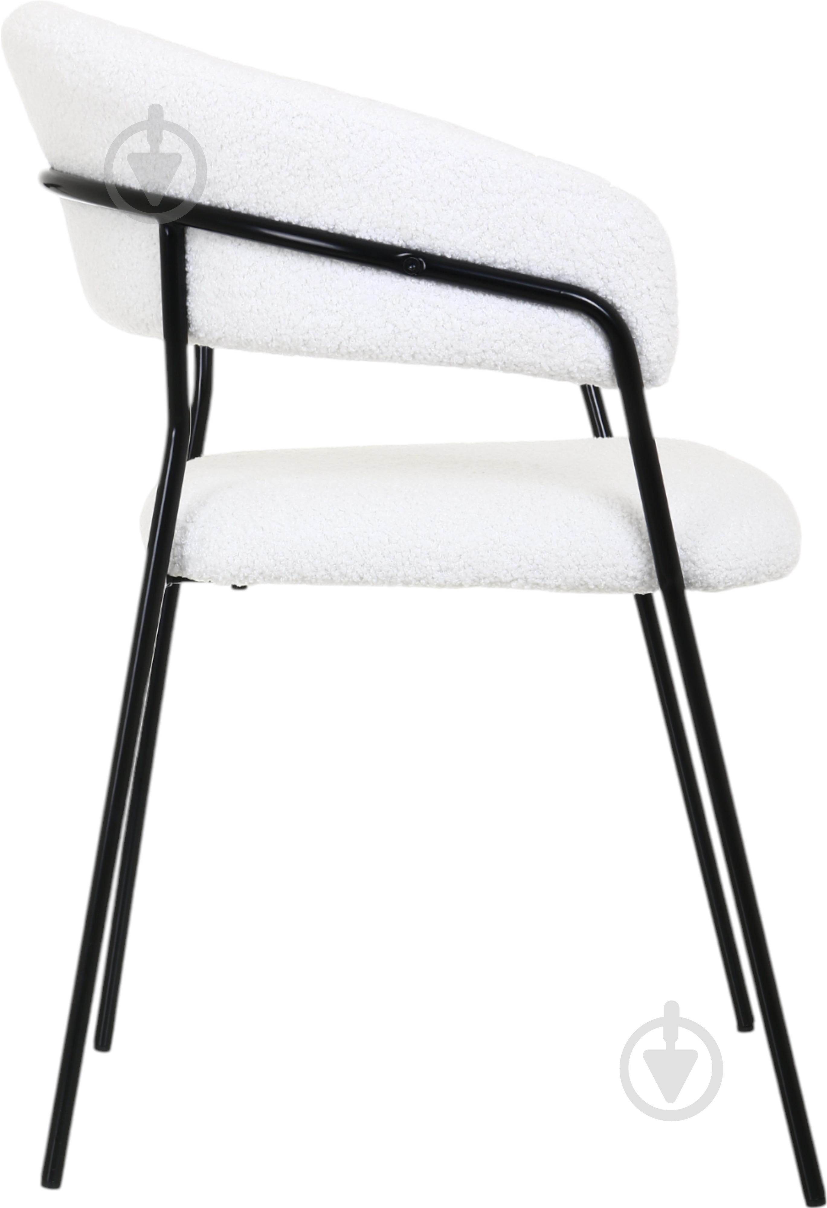 Стілець YORK UF TEDDY-14 55х55х78 см білий / чорний - фото 5 Стілець YORK UF TEDDY-14 55х55х78 см білий / чорний - фото 5