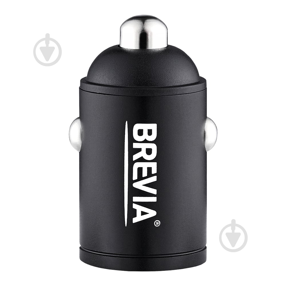 Зарядний пристрій — адаптер прикурювача-USB Brevia ePower NanoMetal 38W 1xUSB-C+1xUSB-A чорний 46038CAMB - фото 3 Зарядний пристрій — адаптер прикурювача-USB Brevia ePower NanoMetal 38W 1xUSB-C+1xUSB-A чорний 46038CAMB - фото 3