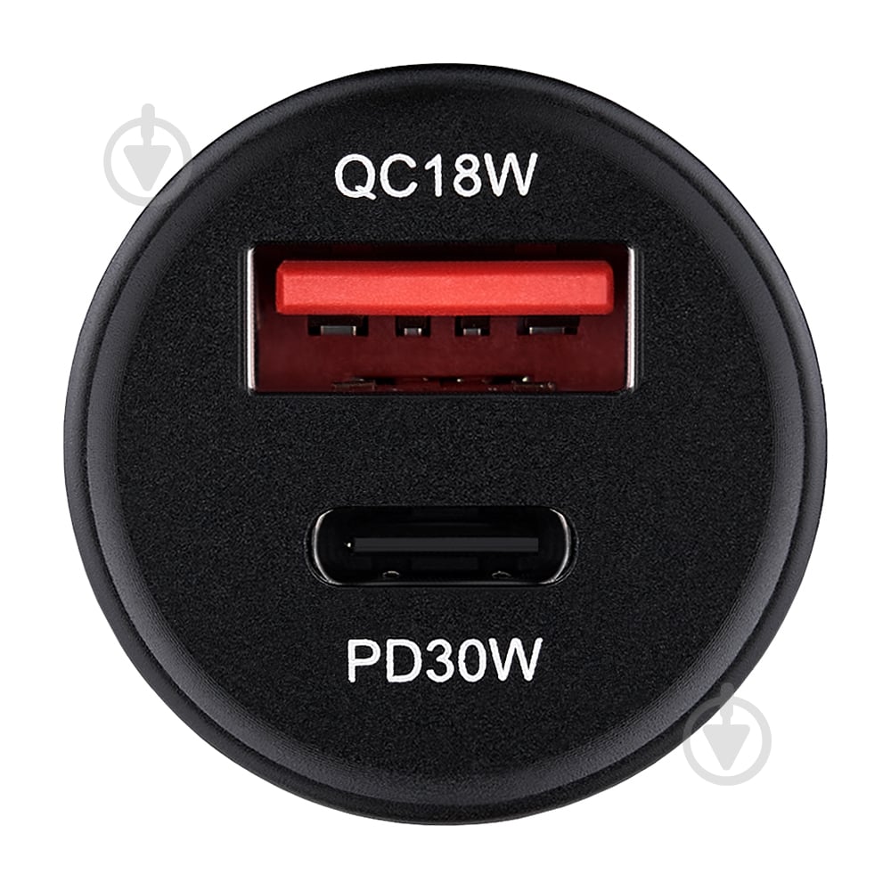 Зарядний пристрій — адаптер прикурювача-USB Brevia ePower DualCharge 30W 1xUSB-C+1xUSB-A чорний 46030CAB - фото 4 Зарядний пристрій — адаптер прикурювача-USB Brevia ePower DualCharge 30W 1xUSB-C+1xUSB-A чорний 46030CAB - фото 4